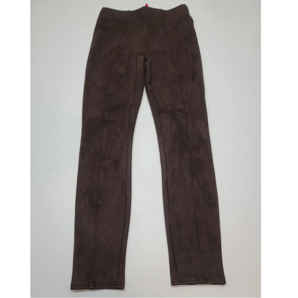 Spanx Faux Suede High Rise Pull On Legging Brown Size S Womens